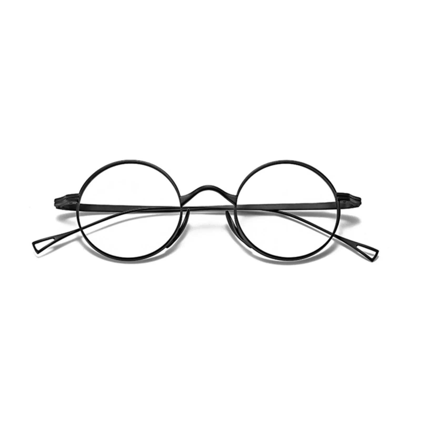 Pure Titanium Glasses Frames Retro Round Vintage Silver Eyeglasses Women Men New 4