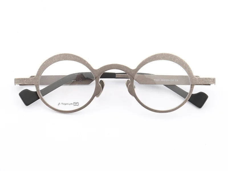 Pure Titanium Retro Round Eyeglass frame Ultralight Women Men Glasses Spectacles 2