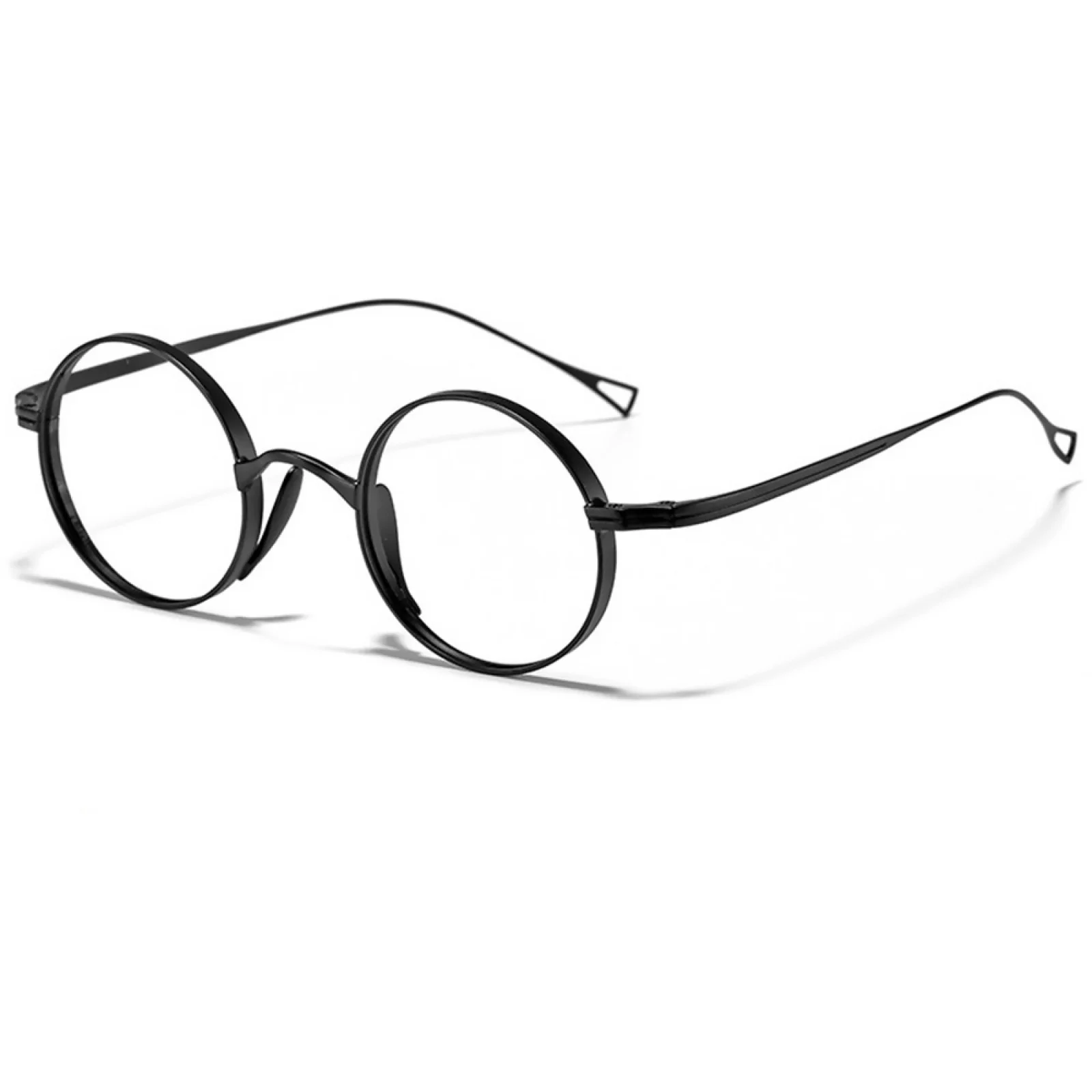 Pure Titanium Retro Round Eyeglass frame Ultralight Women Men Glasses Spectacles 3